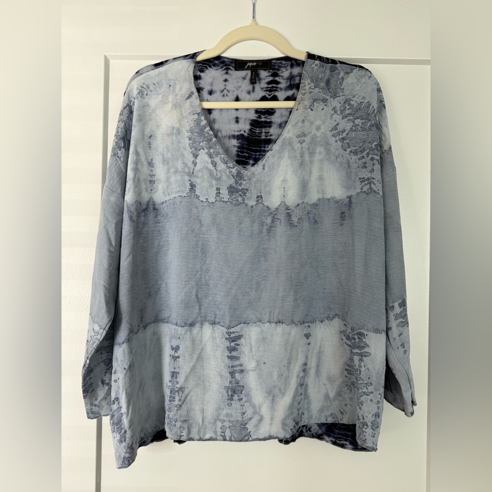 Jupee Blue Tie-Dye Women's Top